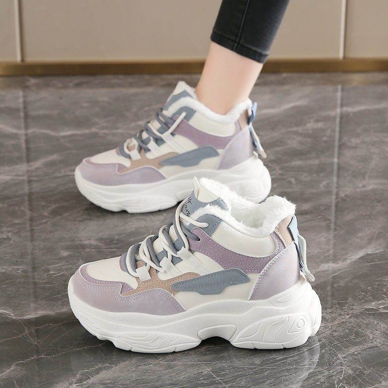 New Thickened Warm Ultra - comfy Fleece - lined Dad Shoes - Babyvera