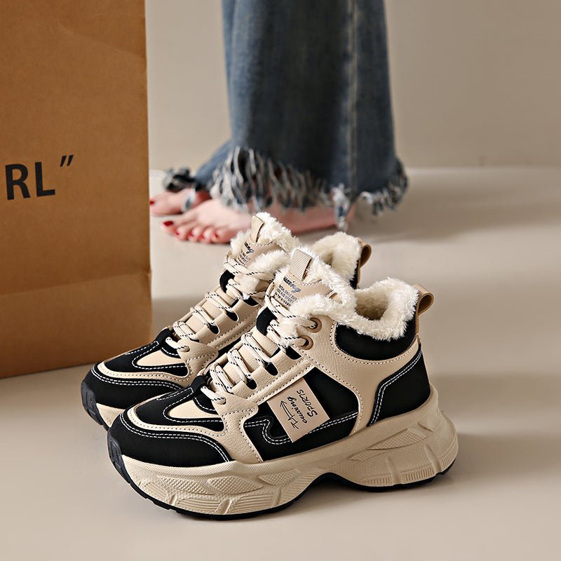 New Thickened Warm Ultra - comfy Fleece - lined Dad Shoes - Babyvera