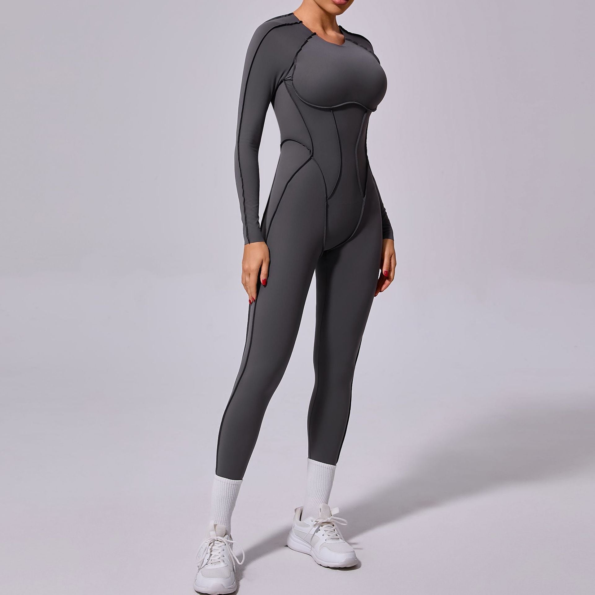 New Winter One - piece Sports Yoga Jumpsuit Backless Tight Jumpsuit - Babyvera