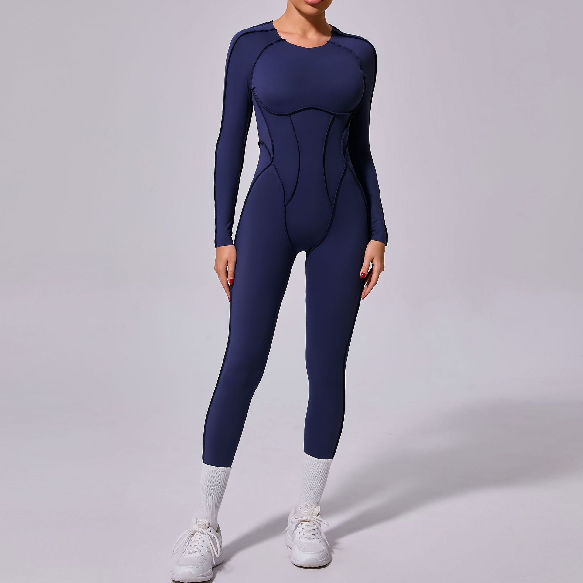 New Winter One - piece Sports Yoga Jumpsuit Backless Tight Jumpsuit - Babyvera