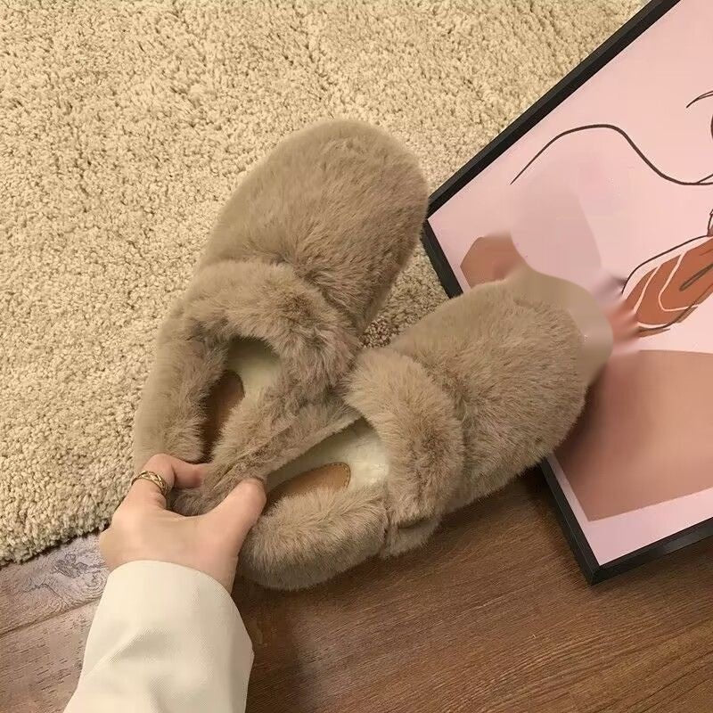 Outerwear Plus - size Women's Shoes Fluffy Shoes - Babyvera