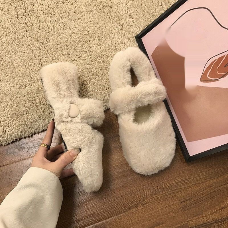Outerwear Plus - size Women's Shoes Fluffy Shoes - Babyvera