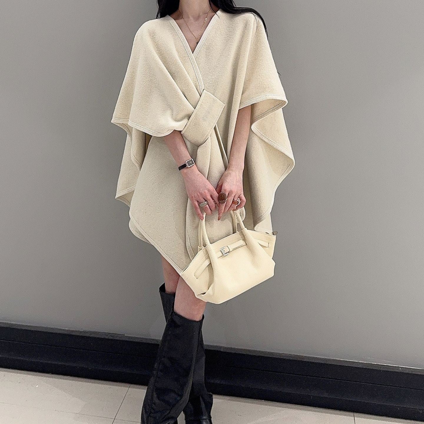 Oversized Knitted Cardigan Baggy Coat Women - Babyvera
