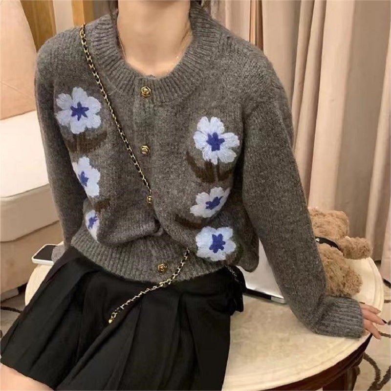 Retro Flower Cardigan Coat For Women - Babyvera