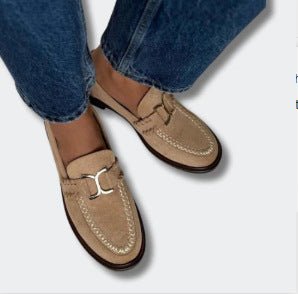 Round Head British Fashion All - matching Comfortable Women's Shoes - Babyvera