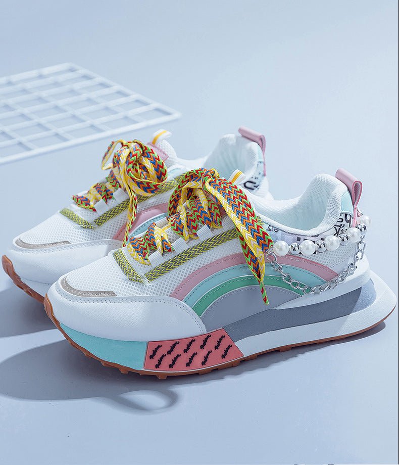 Shiny Chunky Soled Sneakerscasual FashionableAnd On Trend - Babyvera