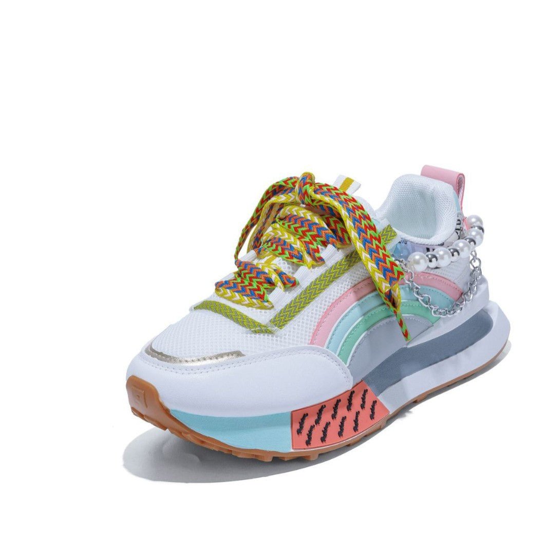 Shiny Chunky Soled Sneakerscasual FashionableAnd On Trend - Babyvera