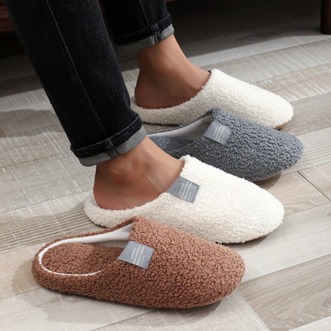 Simple, Lightweight And Silent Indoor Couple Slippers - Babyvera