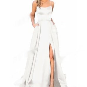 Solid Color Long Slimming And Shoulder Hollow Girlfriends Fashion Bridesmaid Party Dress - Babyvera