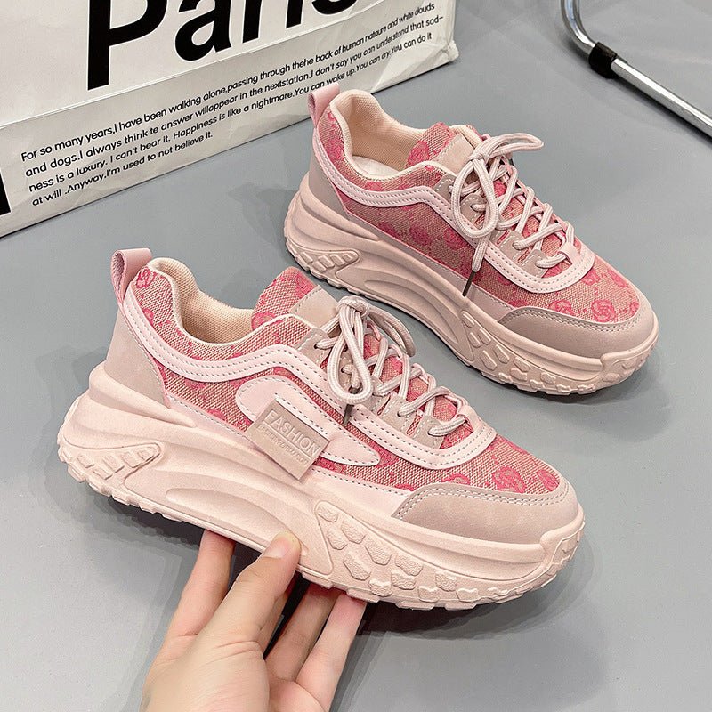 Spring New Breathable All - matching Platform Running Shoes Women - Babyvera