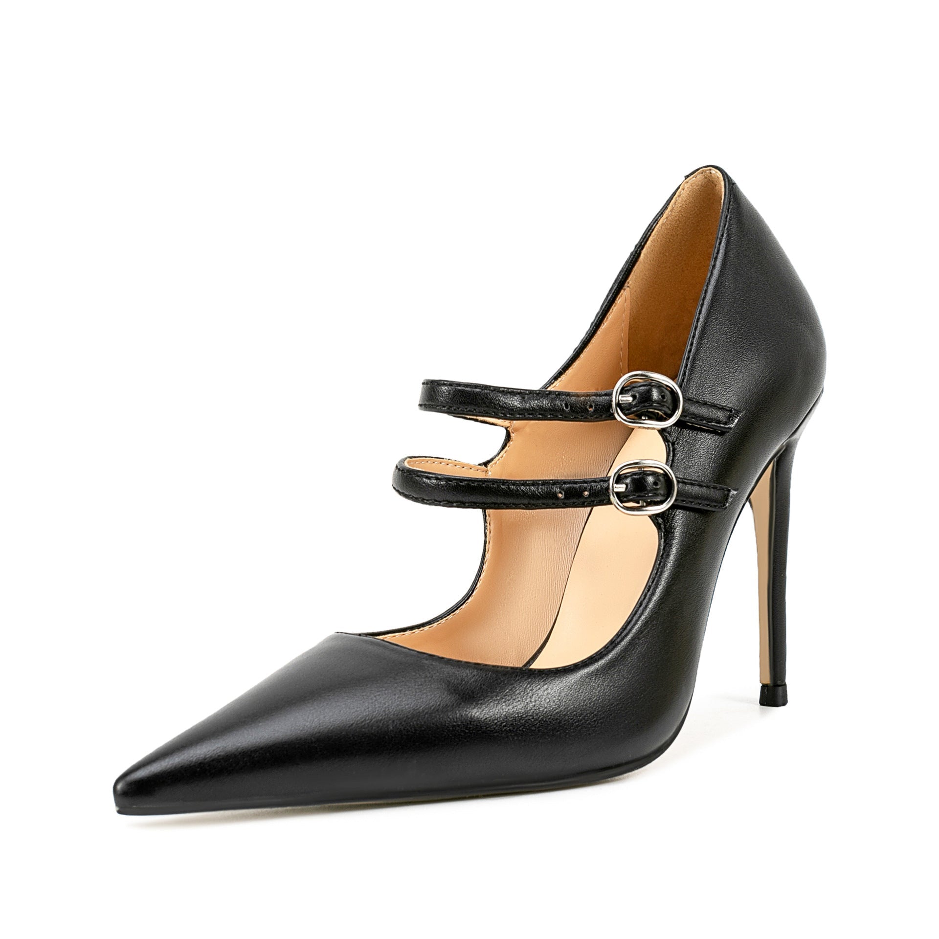 Thin Mary Jane Double Strap High Heels - Babyvera