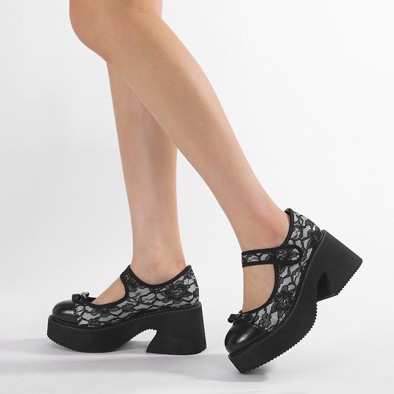 Waterproof - platform High - heeled Mary Jane Women's Shoes - Babyvera