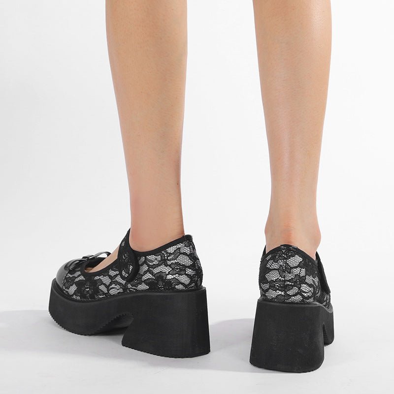 Waterproof - platform High - heeled Mary Jane Women's Shoes - Babyvera