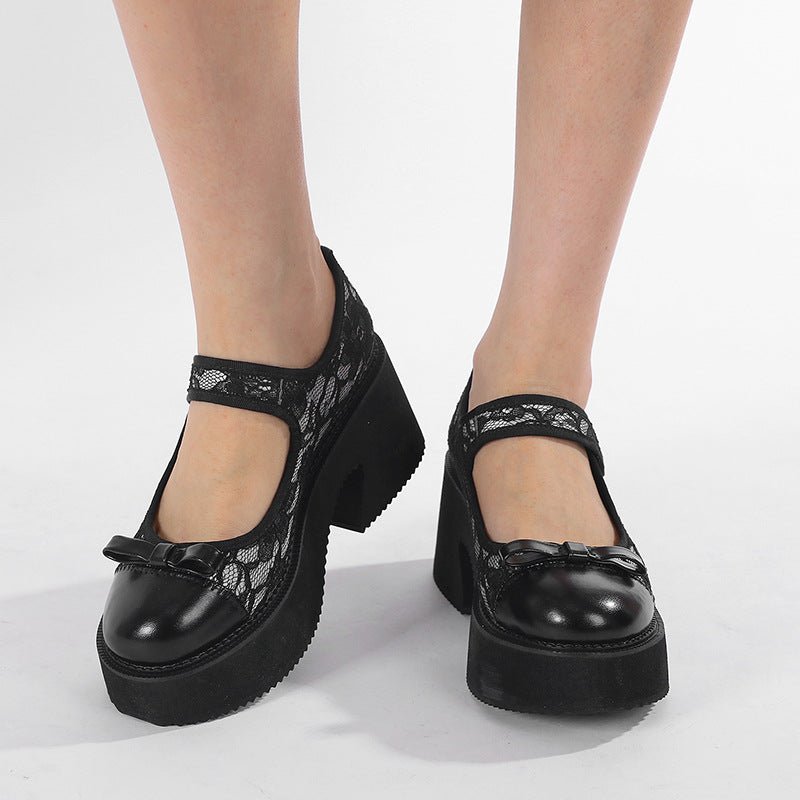Waterproof - platform High - heeled Mary Jane Women's Shoes - Babyvera