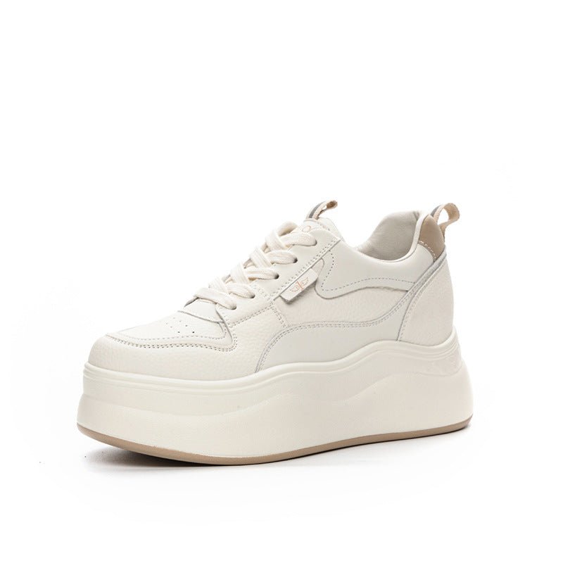 Wedge Platform Thick Bottom Inner Height Increasing Casual Shoes - Babyvera