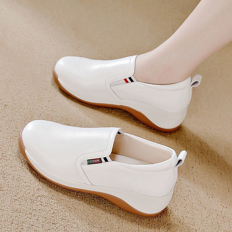 Winter Mid - To Senior - age Comfortable Non - fatiguing Soft - soled Slip - on Thick - soled Single Shoes - Babyvera