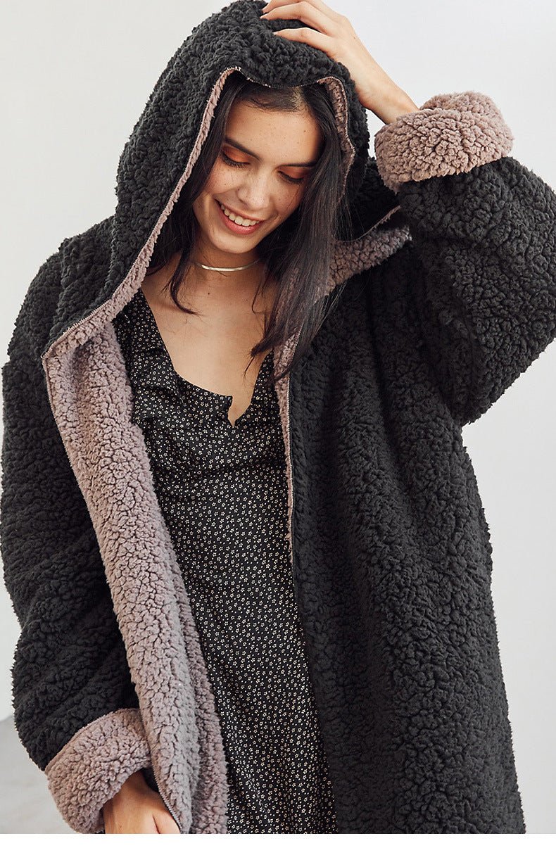Women Terry Double Sided Lazy Coat - Babyvera
