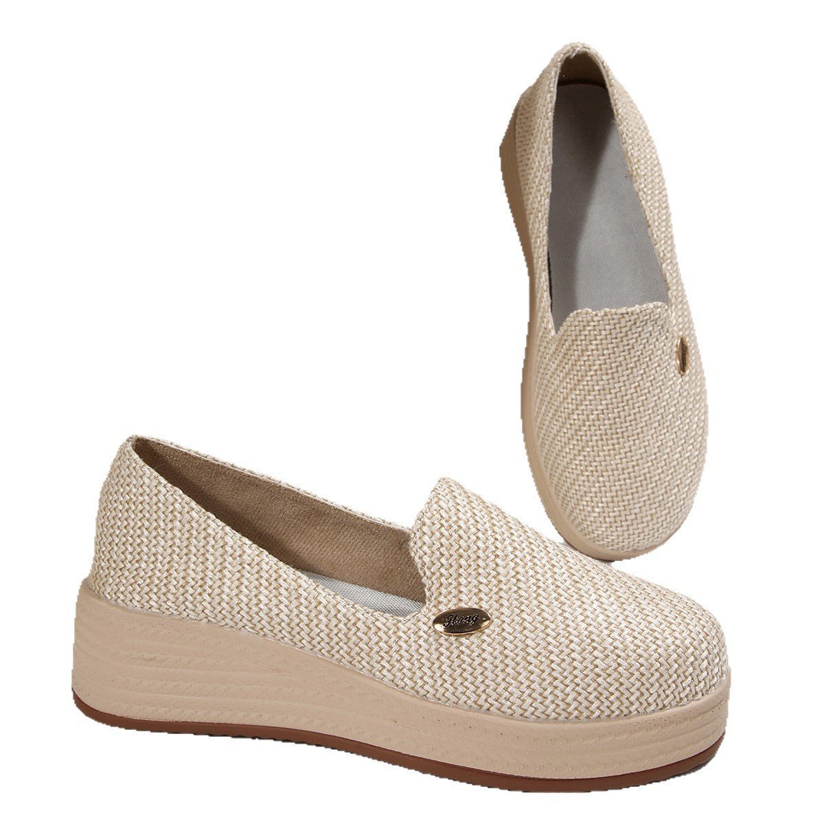 Women's Canvas Thick - soled Wedge Shoes - Babyvera