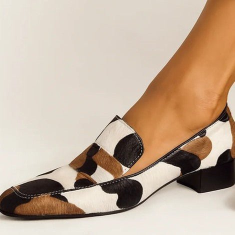 Women's Casual Low - heeled Zebra - print Shoes - Babyvera