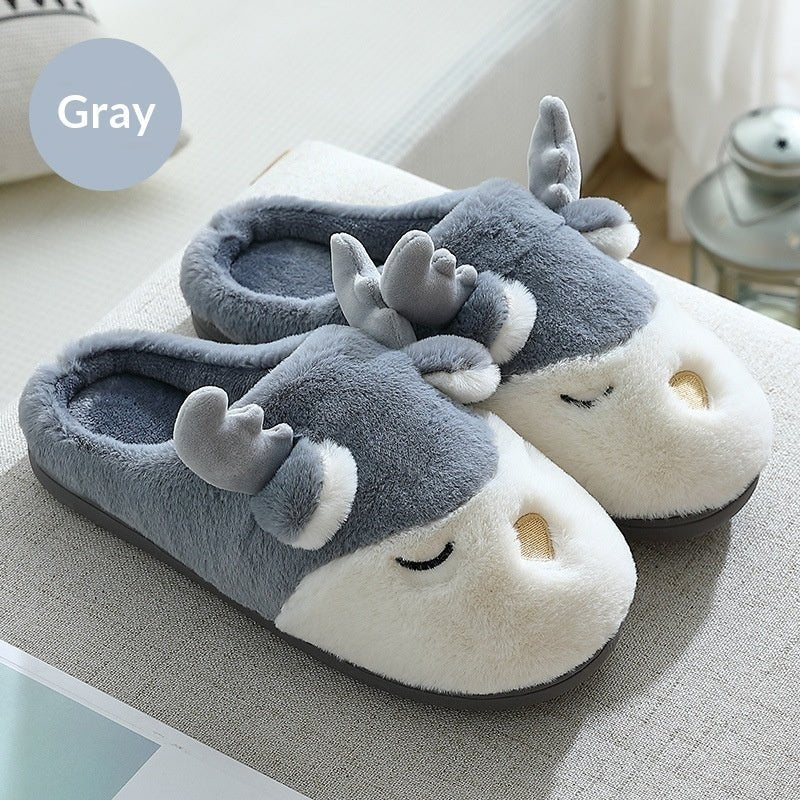 Women's Cotton Slippers For Winter, Home And Indoor Use, Non - slip - Babyvera