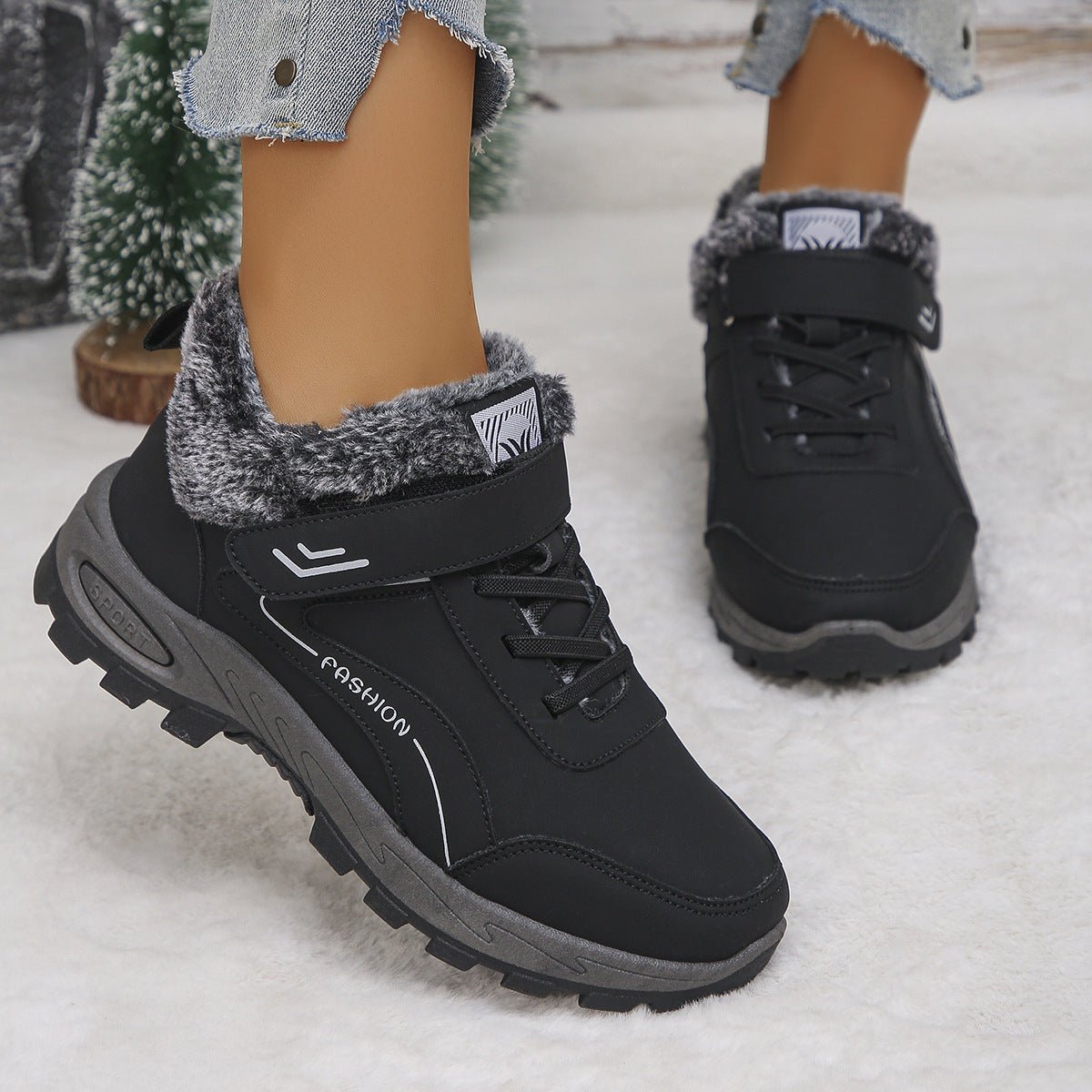Womens Fleece - Lined Insulated Snow Boots For Cold Weather And Outdoor Use - Babyvera