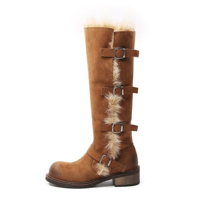 Womens Fleece - Lined Tall Snow Boots - Babyvera