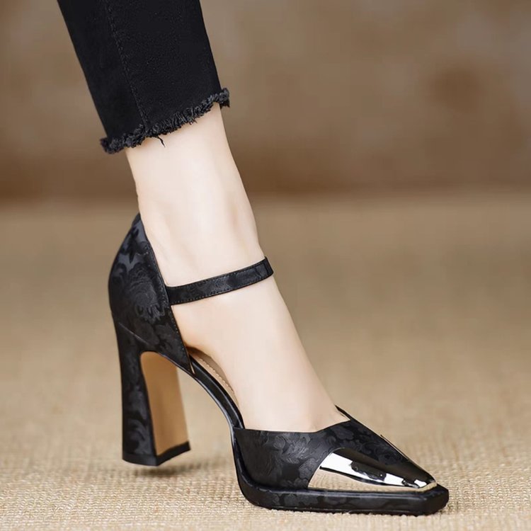 Women's French - style Chunky - heeled Elegant Ankle Boots - Babyvera