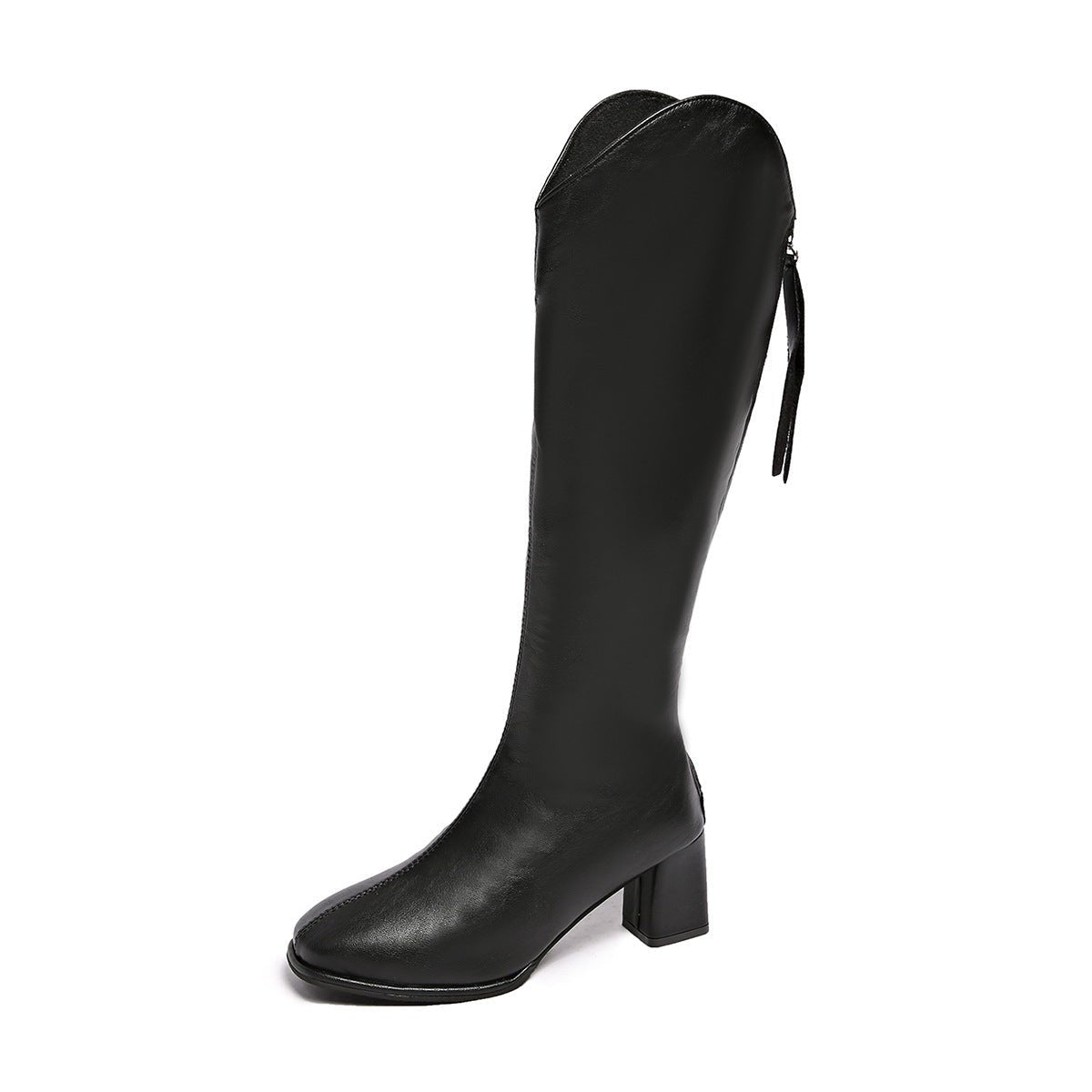 Womens New Square - toe High - heeled Over - the - knee Boots - Babyvera