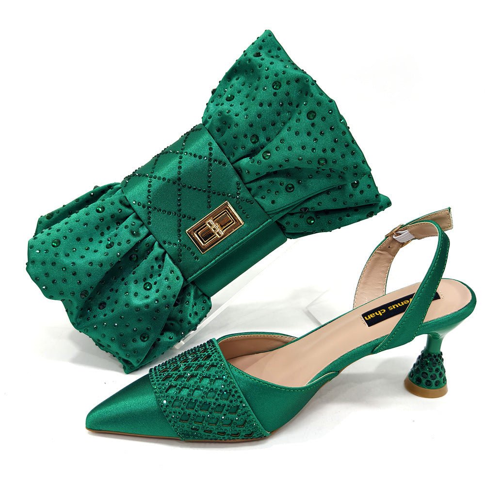 Women's Shoe And Bag Set Minimalist Pointed - toe - Babyvera