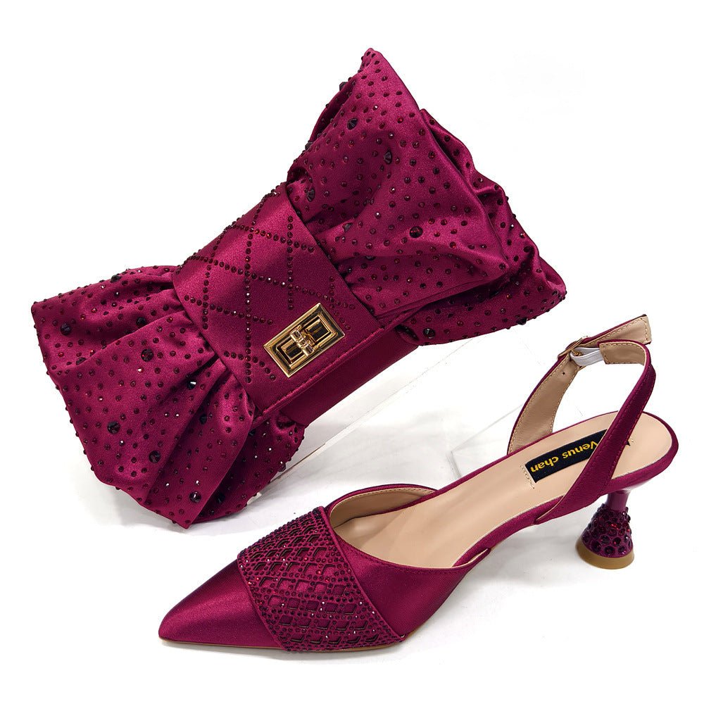 Women's Shoe And Bag Set Minimalist Pointed - toe - Babyvera