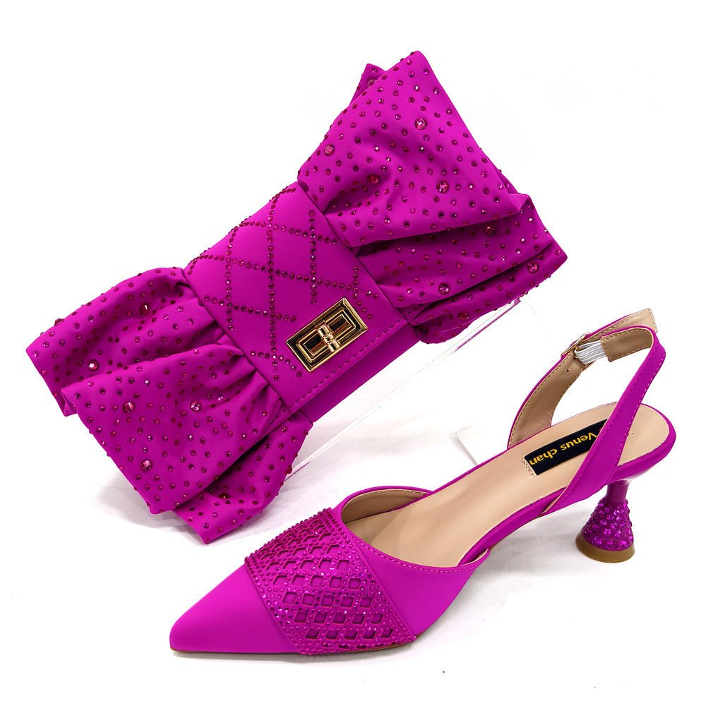 Women's Shoe And Bag Set Minimalist Pointed - toe - Babyvera