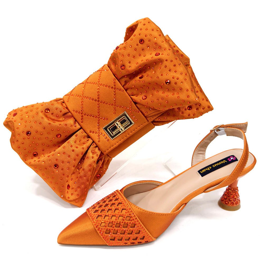 Women's Shoe And Bag Set Minimalist Pointed - toe - Babyvera