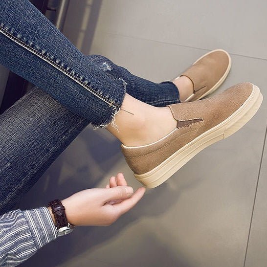 Women's Shoes Lightweight Non - slip Retro Loafers Slip - on Pumps - Babyvera