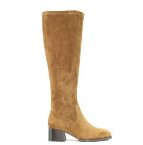 Women's Solid Color Fashion Frosted Long Martin Suede Boots - Babyvera