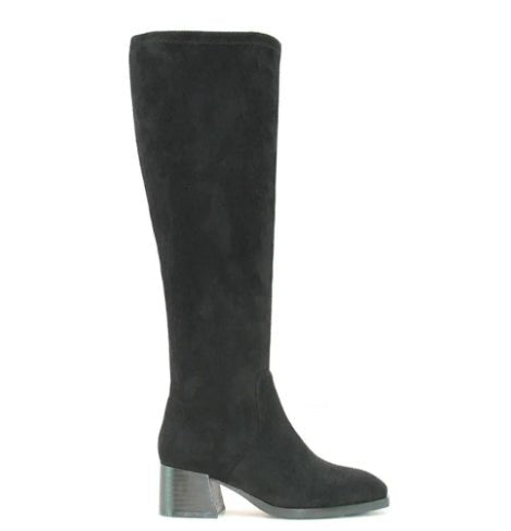 Women's Solid Color Fashion Frosted Long Martin Suede Boots - Babyvera