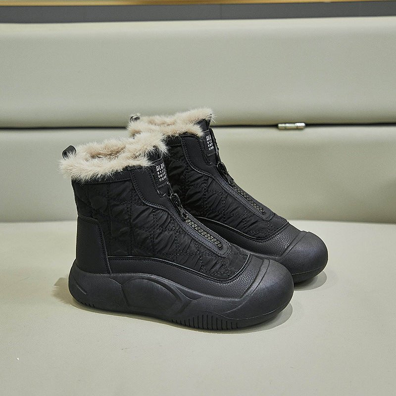 Women's Warm Casual Fleece - lined High - top Snow Boots - Babyvera