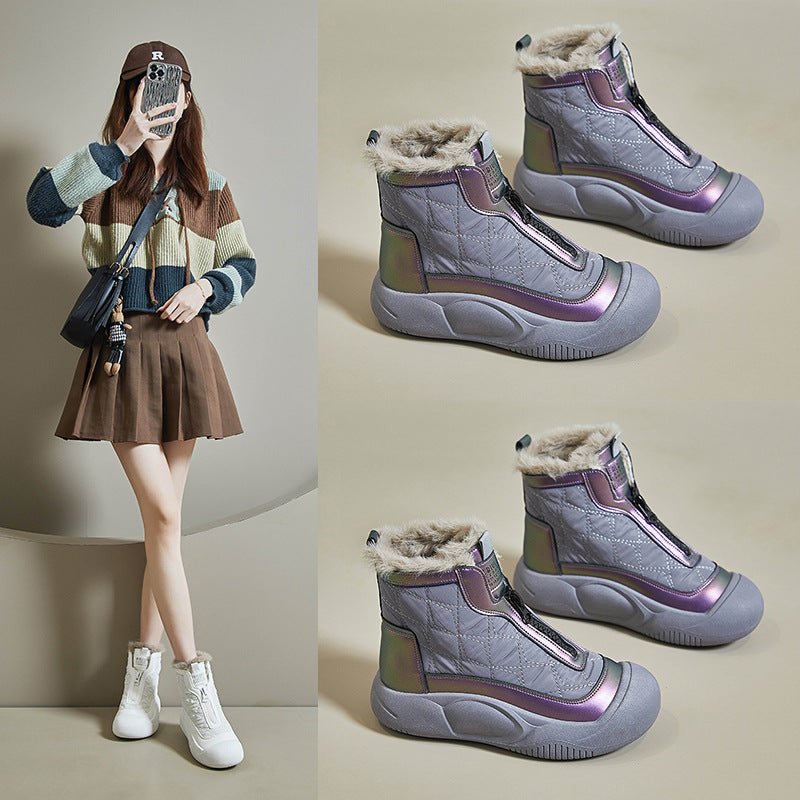 Women's Warm Casual Fleece - lined High - top Snow Boots - Babyvera