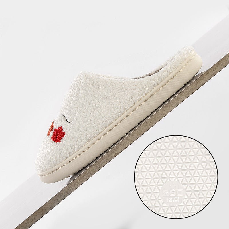 Women's Warm Winter Cotton Slippers With Thick Soft Sole And Anti - Slip - Babyvera