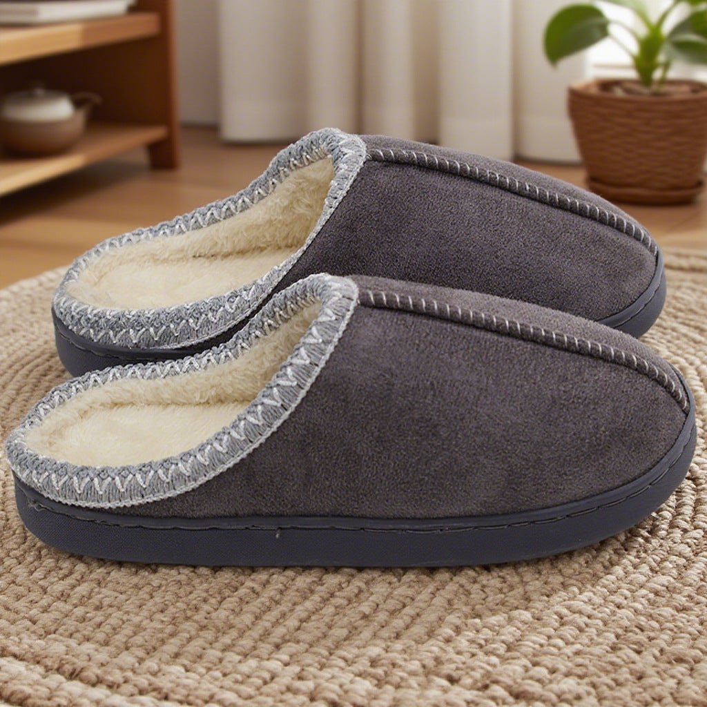 Women's Winter Indoor Home Couples Thick - Sole Warm Cotton Slippers - Babyvera