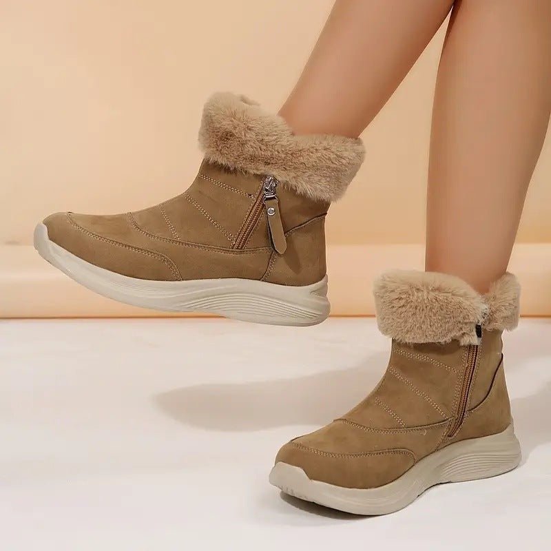 Womens Winter Snow Boots With Cozy Fleece Lining - Babyvera